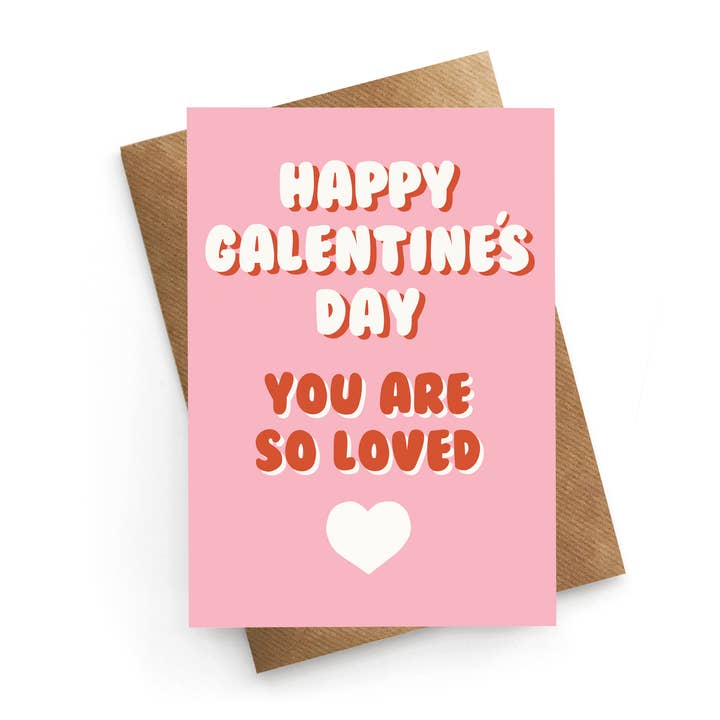 So Loved - Galentines Card for wholesale by STUCK SHOP GIFTS