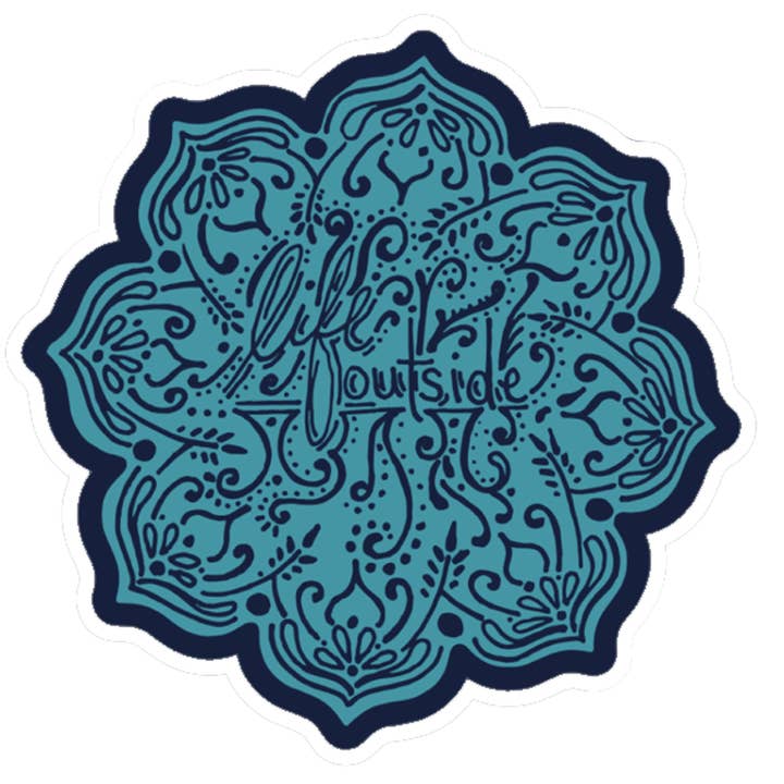 Life Outside Sharpie Art Flower Sticker for wholesale by Life Outside Sticker Company