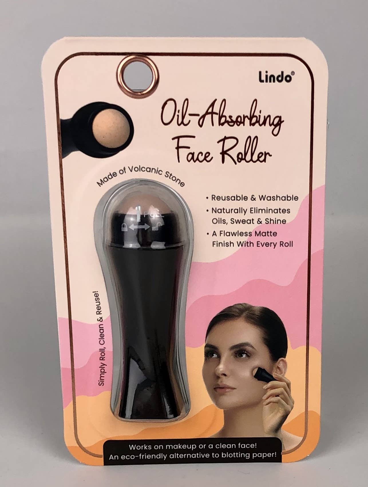 Lindo - Wholesale Face/beauty roller - Lindo Oil-Absorbing Volcanic Stone Face Roller1