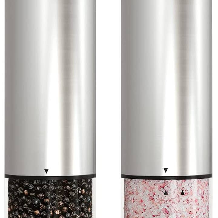 Stainless Steel Electric Salt and Pepper mills, 2 pc for wholesale by JAGURDS