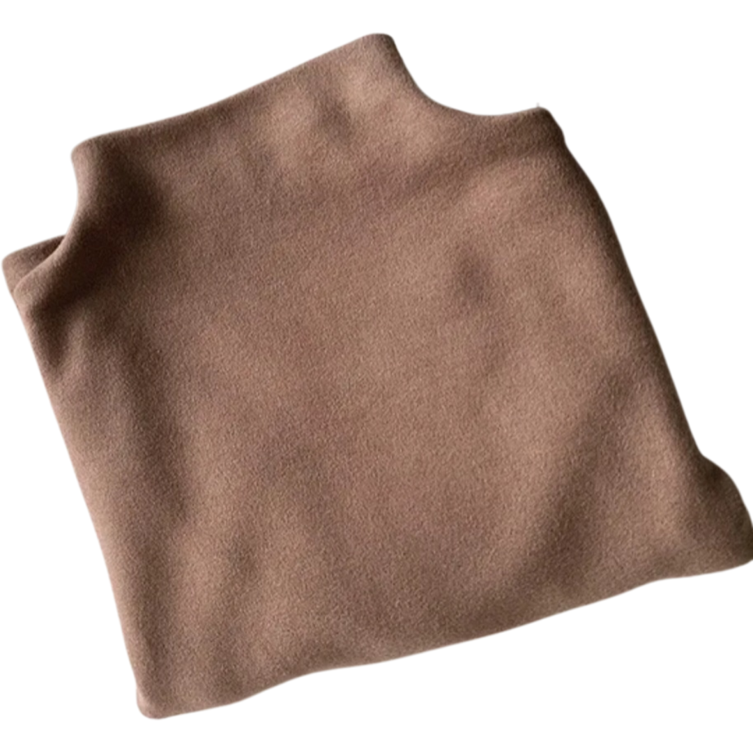 Beige Max Mock Turtleneck | Coffee for wholesale on Faire1