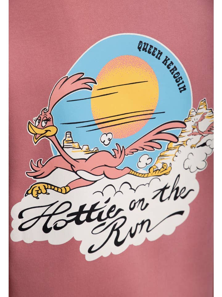 pink Hooded Sweat Jacket "Hottie On The Run" for wholesale on Faire5