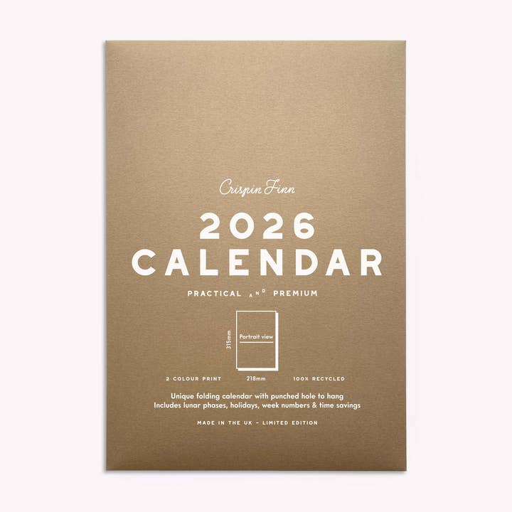 Crispin Finn - Wholesale Calendar - 2026 Folding Calendar3