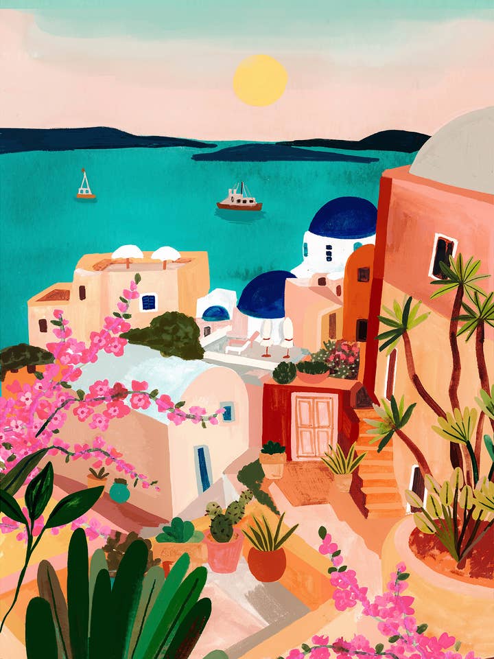 Alba di Santorini per la vendita all'ingrosso da parte di Hebe Studio