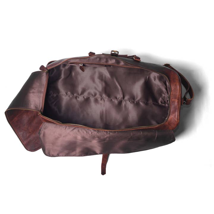 Dotch Leather - Wholesale Weekender Bag - Men's - Zeppelin Leather Duffle Bag- Weekend Travel Bags For Men4