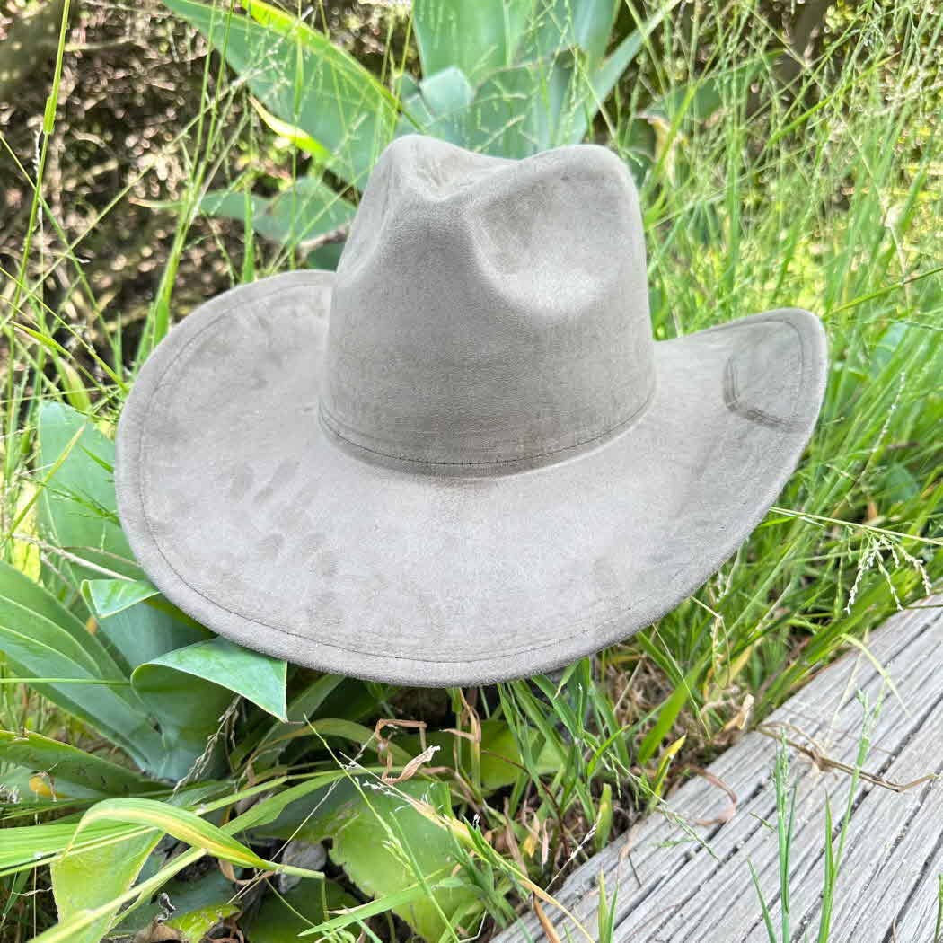 One and Only Accessories - Wholesale Cowboy Hat - Women's - Best sller Fashion Vegan suede cattleman cowboy hat 2