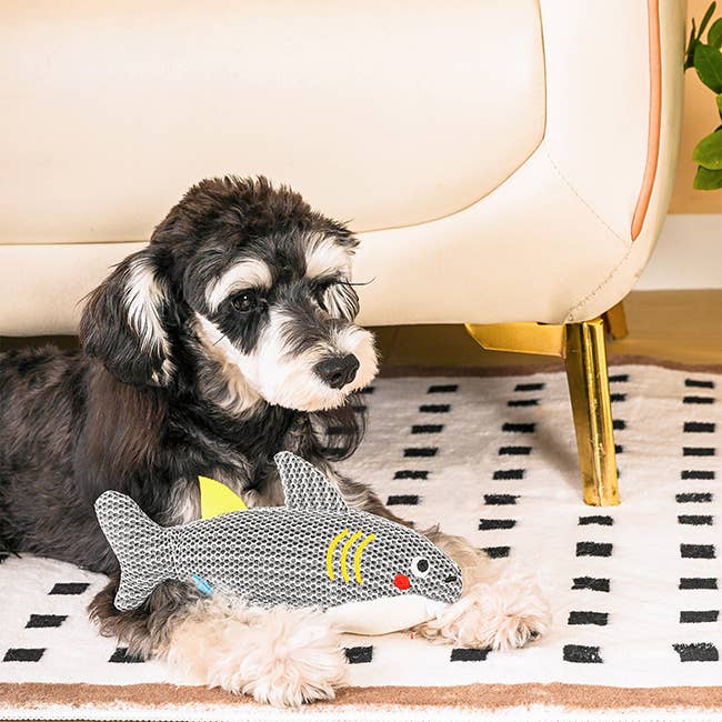 Hugsmart Products Inc – Peluche - Cão por atacado – HugSmart Pet - Ocean Pals | Tubarão - Brinquedo de Peluche para Cães2