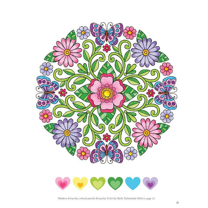 Fox Chapel Publishing - Wholesale Coloring Book - Adult - Colorful Creations Butterfly Mandalas
