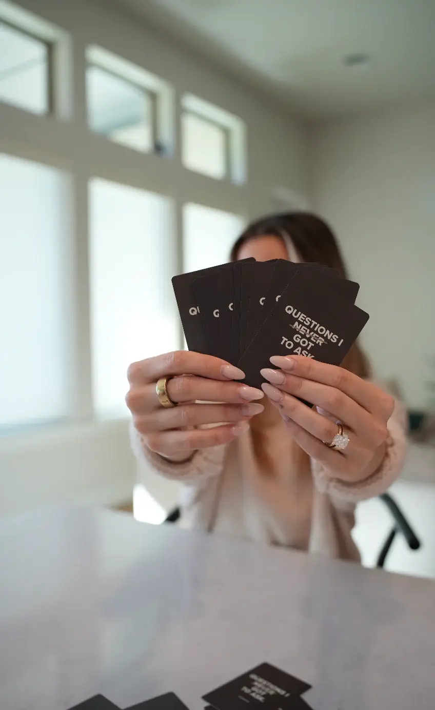 Human TOo - Wholesale Card Game - Questions I Never Got to Ask - Conversation Cards0