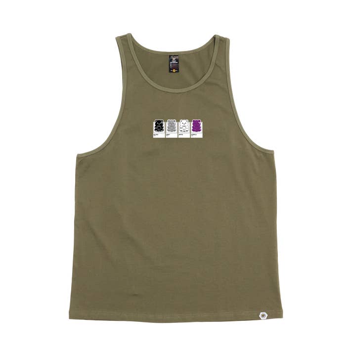 Gummy Bear Aces Wild Singlet for wholesale by Kris Bee Bacon