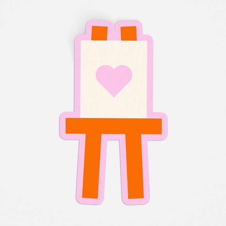 Autocolante Coração Cavalete por atacado de paper&stuff