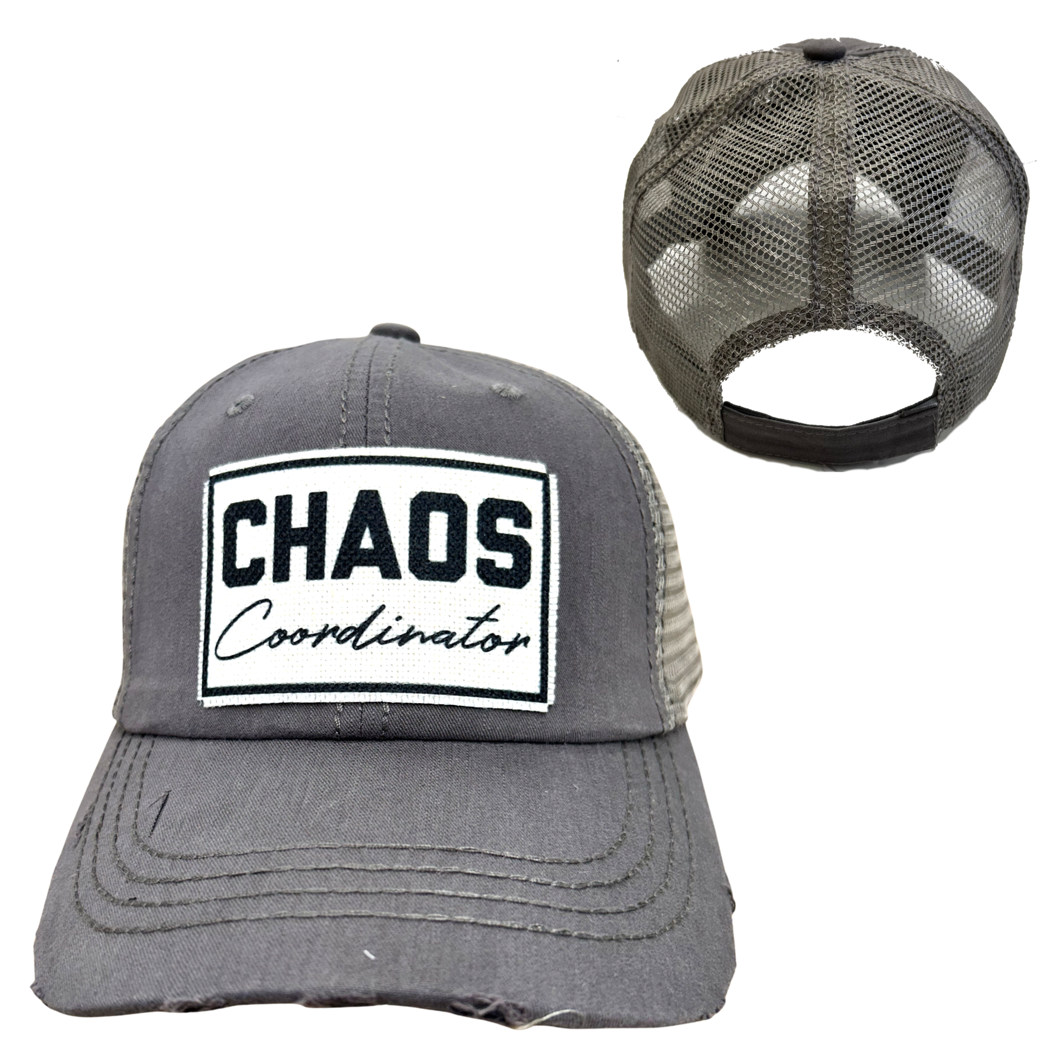 dkhandmade - Vente Casquette de baseball – unisexe - CASQUETTE COORDINATEUR DU CHAOS | DÉLAVÉE7