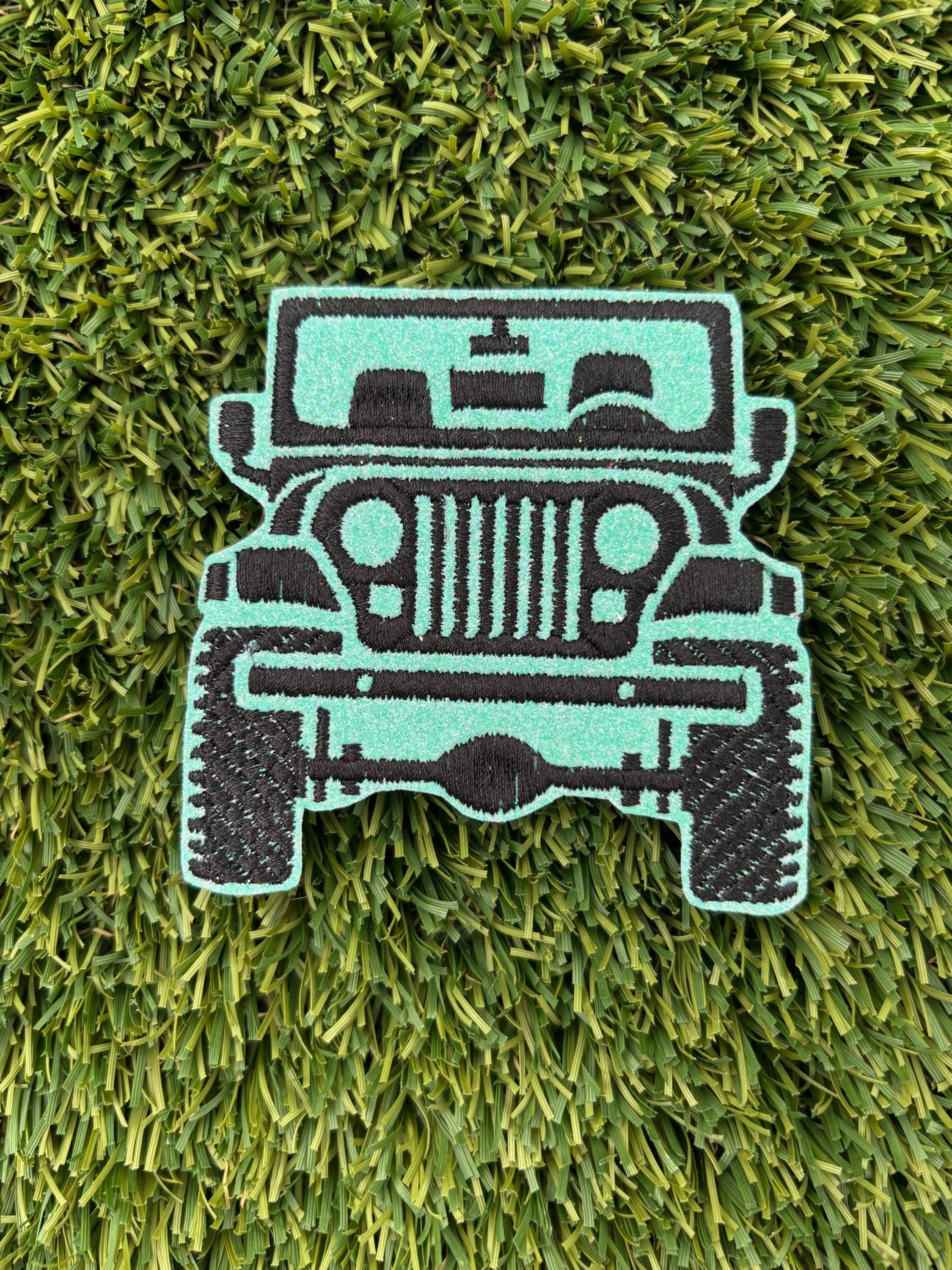 Eric Hill Designs, LLC - Wholesale Patch - Trendy Jeep Glitter Patch3