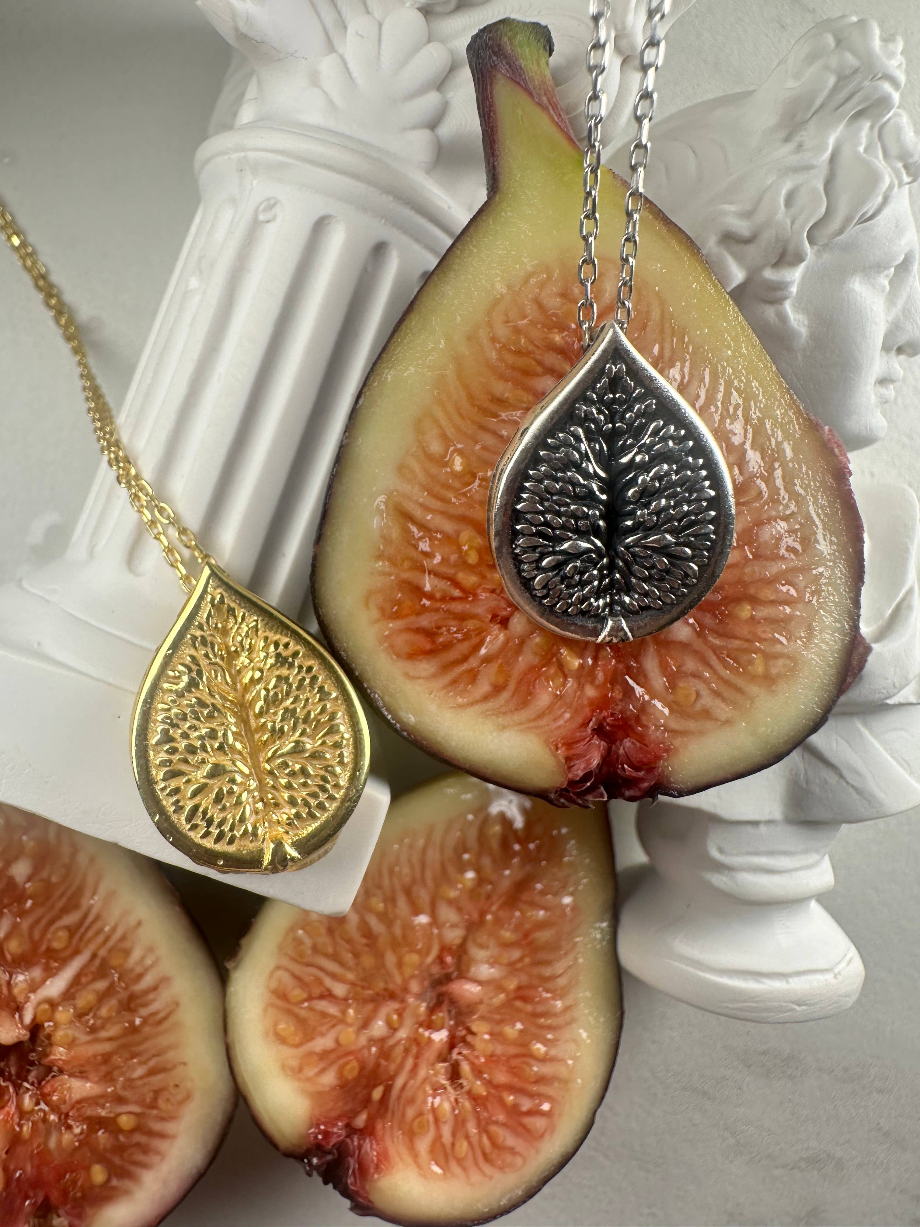 Flesh & Soul - Wholesale Pendant/Charm Necklace - FIG NECKLACE - Dionysian Symbol of HEDONISM and Celebration 1