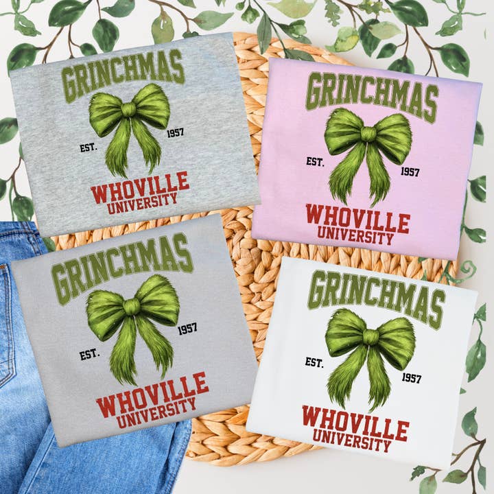 T-shirt graphique Grinchmas Whoville pour la vente par Duck Creations Wholesale