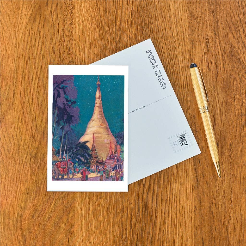 Found Image Press - Wholesale Postcard - Postcard FG-392 Fantasy Oriental Temple1