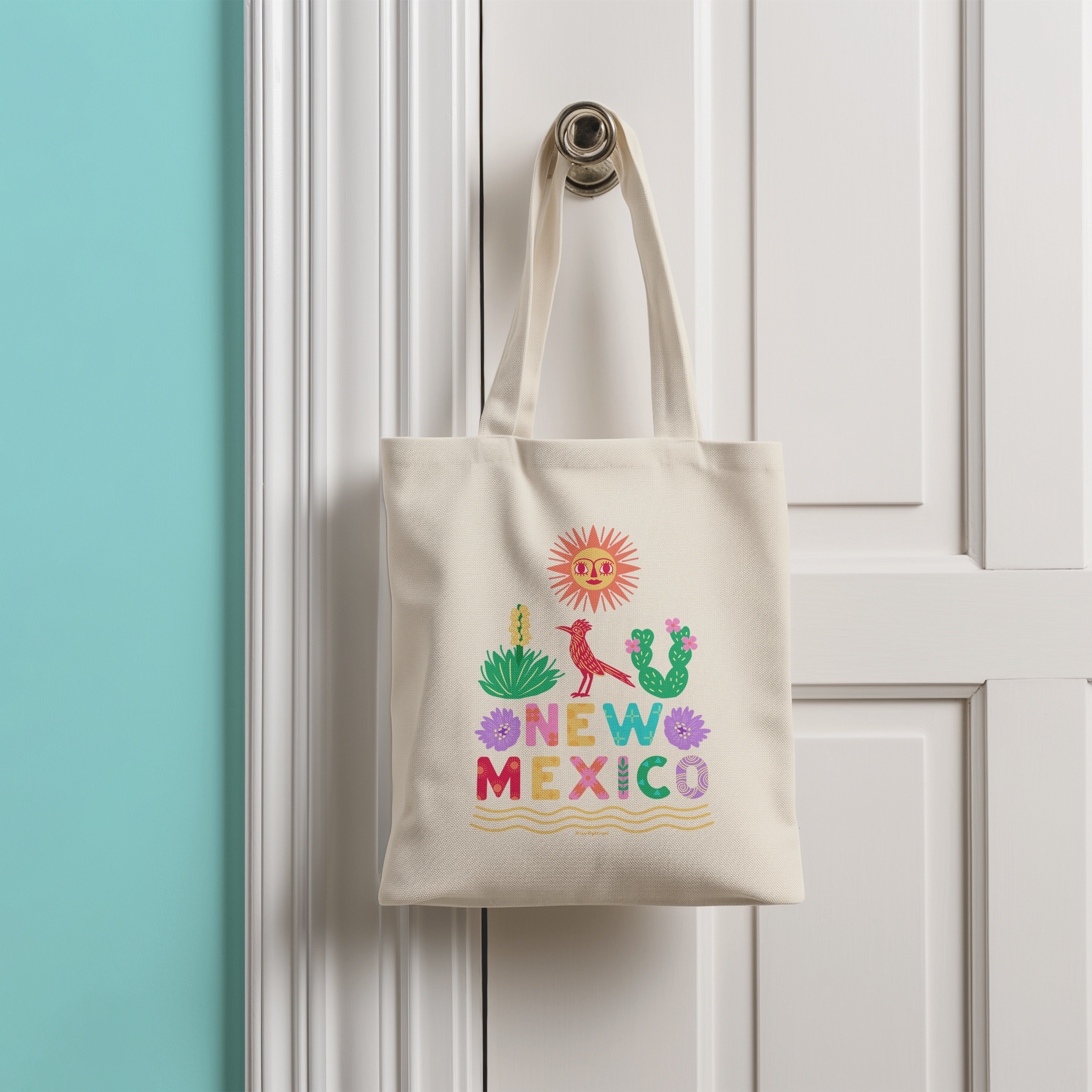 Squidly Designs - Wholesale Tote Bag - Unisex - Tote Bag - New Mexico (Double-sided)2