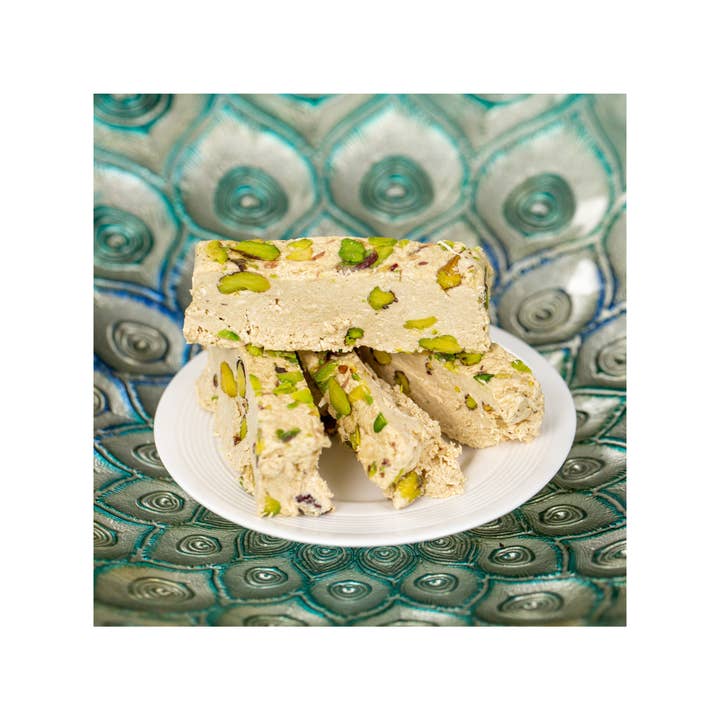 Ozerlat UK – Großhandel Nussbutter – Geröstete Pistazien-Tahini-Halva auf pflanzlicher Basis, veganfreundlich