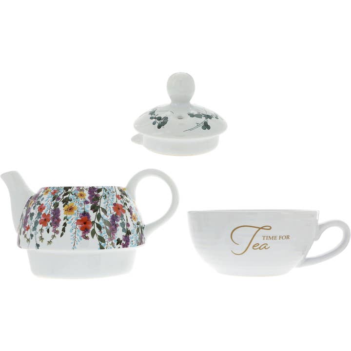 Pavilion - Wholesale Tea Pot - Time for Tea - Tea for One (14.5 oz Teapot & 10 oz Cup)5