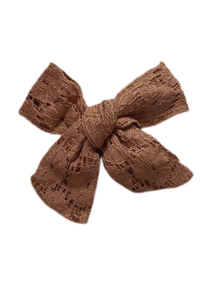 Chocolate Lace Dainty Simple Bow for wholesale by Mini Melon