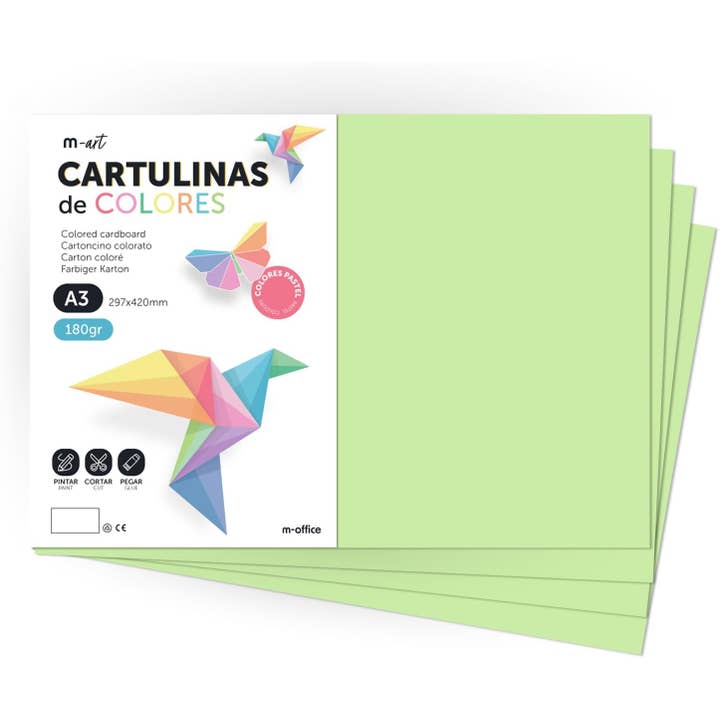 Intense A4 Cardboard 180gr Crafts m-office 100h for wholesale by MEDEL OFFICE