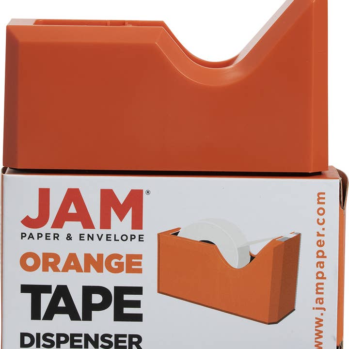 JAM PAPER - Wholesale Tape Dispenser - JAM Colorful Desk Tape Dispensers, Orange, 1/Pack1