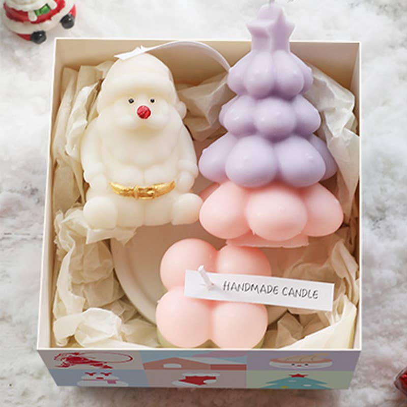 Candles Meta - Wholesale Novelty Candle - Christmas Eve Macaron Color Aromatherapy Candle Gift Set2