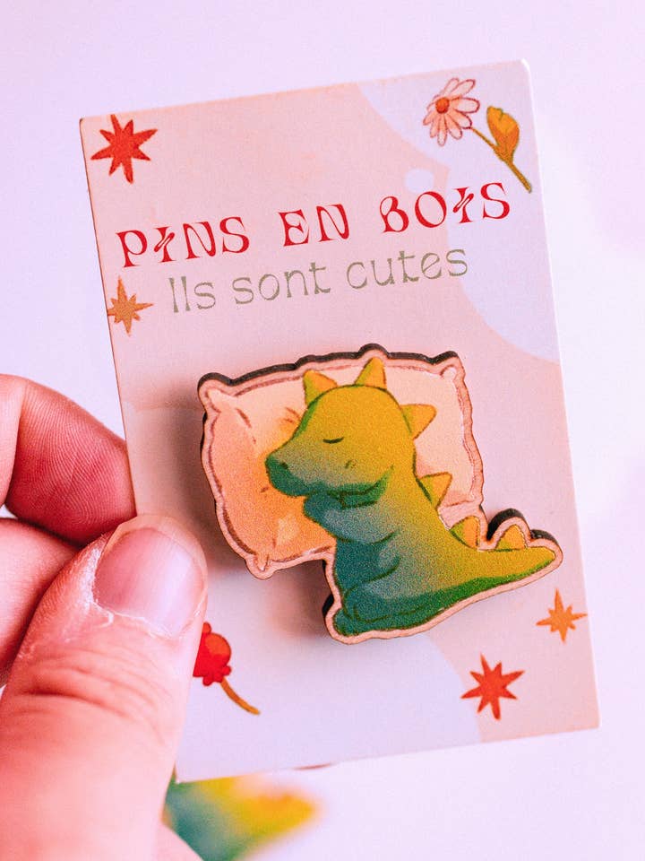 Trätallar - Sleepy Dino för wholesale av Sekai of kangae