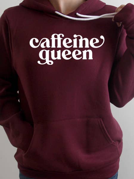 Caffeine Queen Hoodie for wholesale by Wildberry Waves