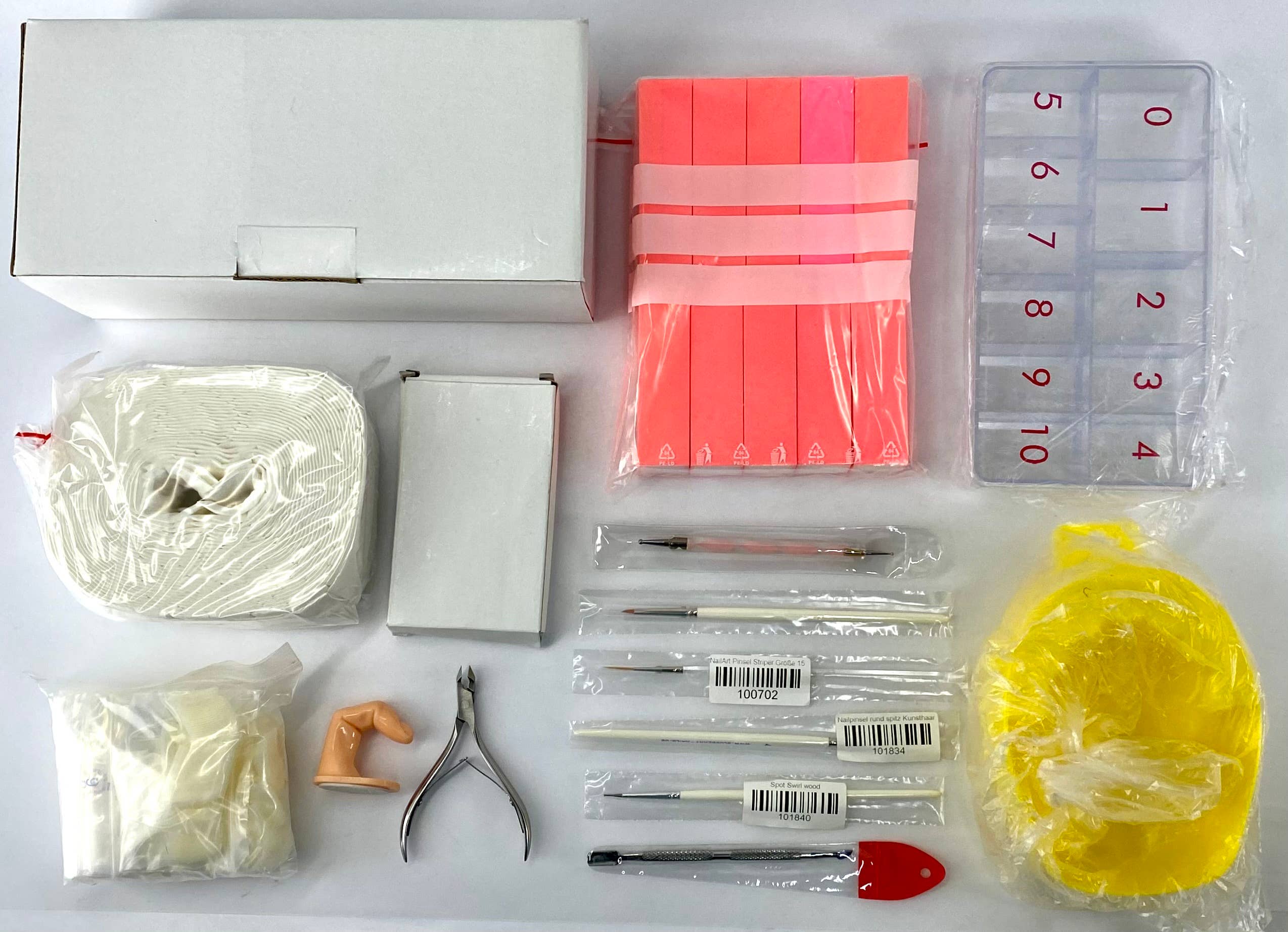 Salzmann Restwaren GmbH - Wholesale Nailcare Set - Beginner manicure nail care kits with UV lamp2