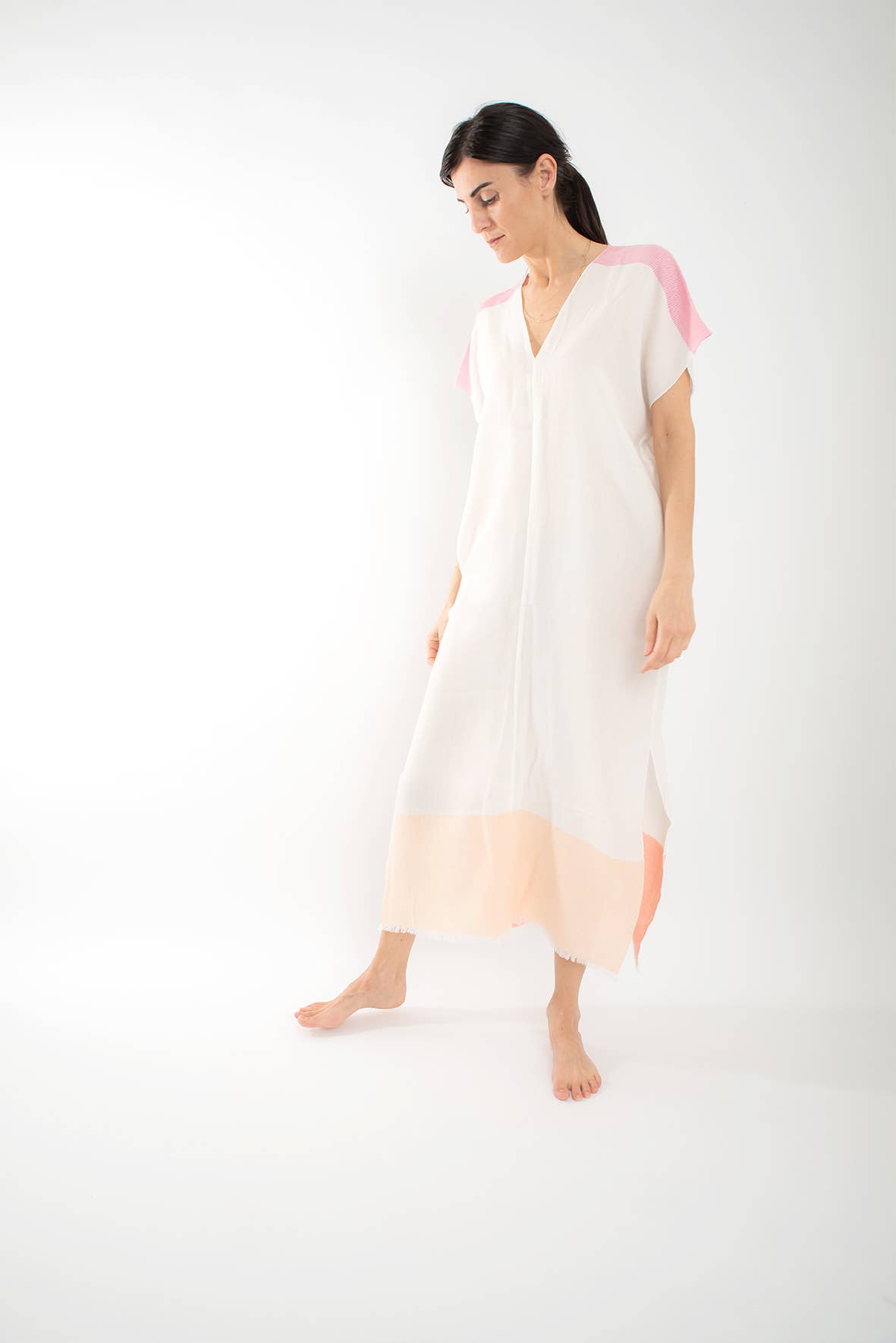 Abstract - Wholesale Swim Cover Up - Women's - Viscose and cotton caftan costume cover8