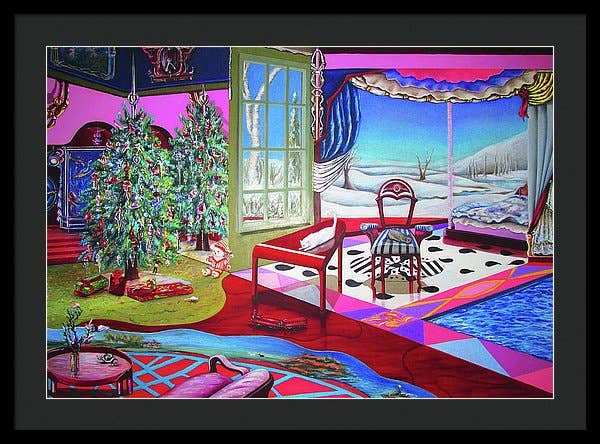 Sharon Tatem Fashion LLC - Wholesale Painting/Drawing - Christmas Painting - Framed Print25