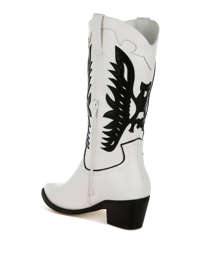 Rag Company - Wholesale Cowboy Boots - Women's - Thistle Winged Patchwork Cowboy Boots