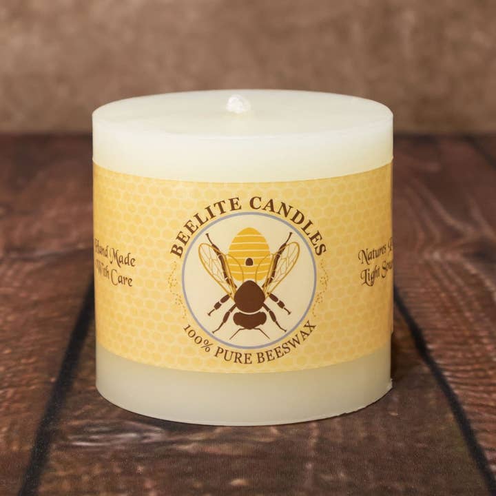 Beelite Candles - Wholesale Pillar Candle - Smooth Beeswax Pillar Candles14