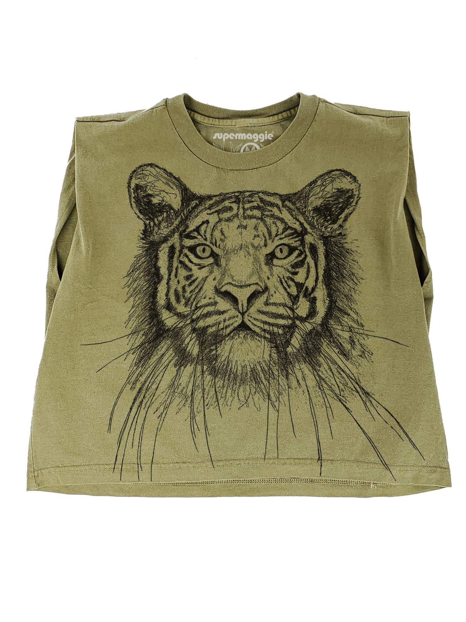 Supermaggie @ Faire - Wholesale T-Shirt (Graphic) - Women's - Tiger Maisie Heavyweight Muscle Tee1