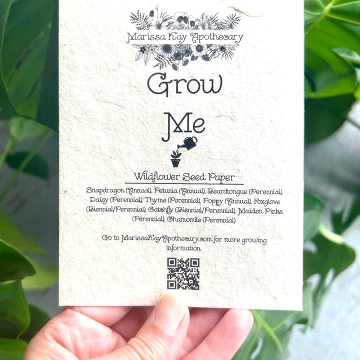 Marissa Kay Co - Wholesale Thank You Card - Plantable Seed Card || Zero Waste || Supports Women TY31