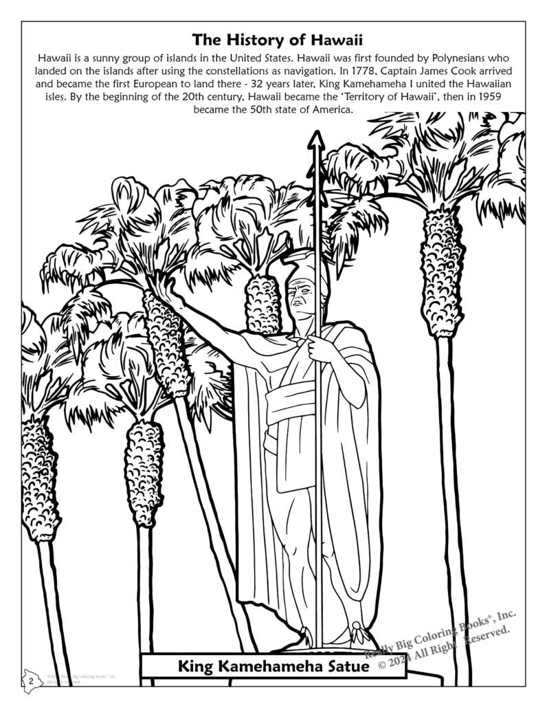 Really Big Coloring Books | ColoringBook.com - Wholesale Coloring & Activity Book - Kids & Baby - Hawaii State Coloring Book 8.5 x 114
