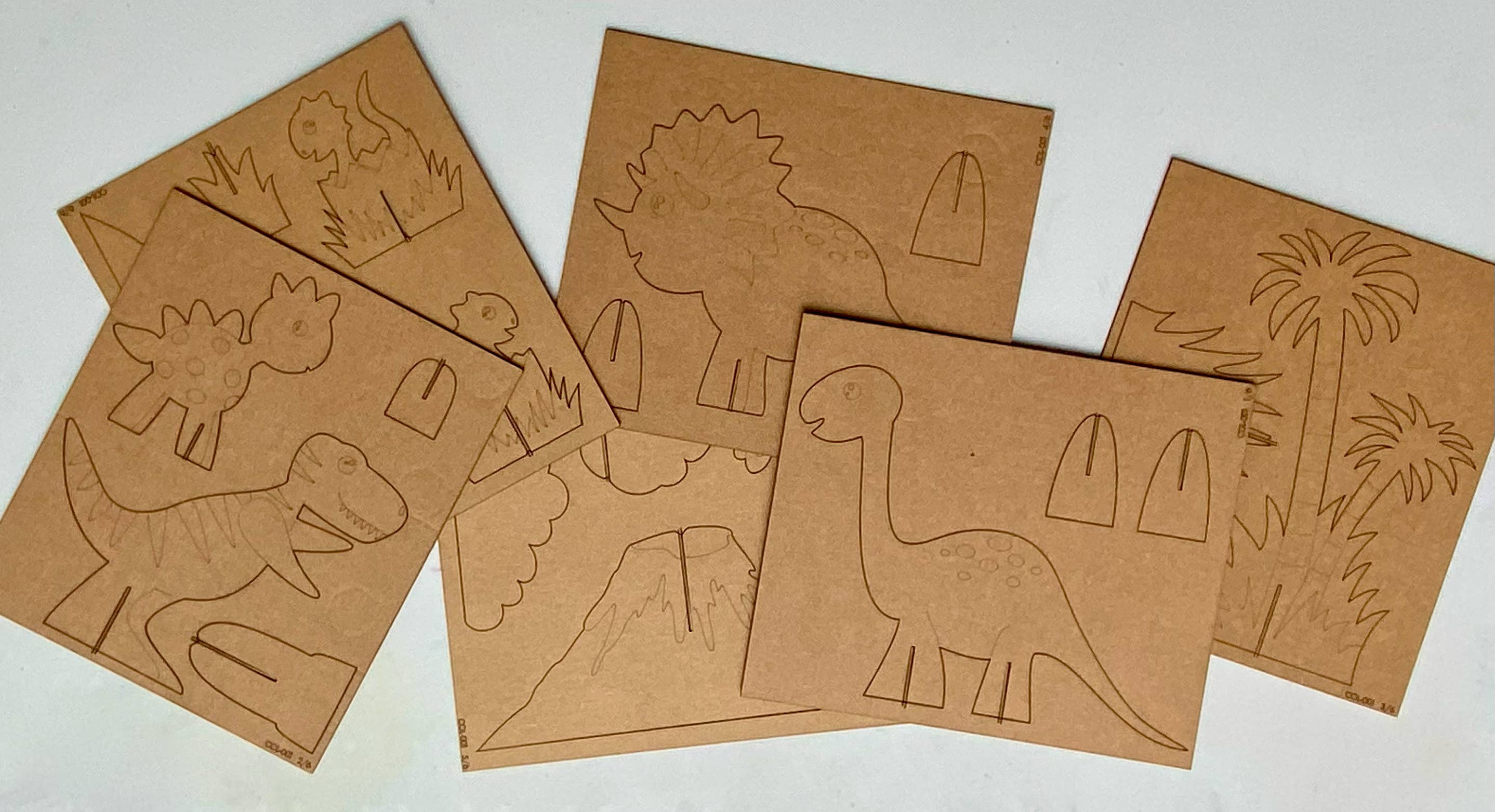 FLOMI - Wholesale DIY Craft Kit - Kids - Eco-Friendly 3D Creative Kit – Coloring – Dinosaurs 4+1