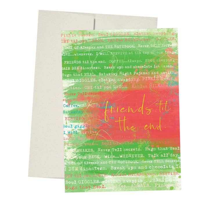 Bedste venner kort/Blank Inside for engroshandel hos Shaded Design