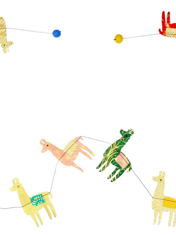 5ft Paper Garland, Llama for wholesale by Giftsland