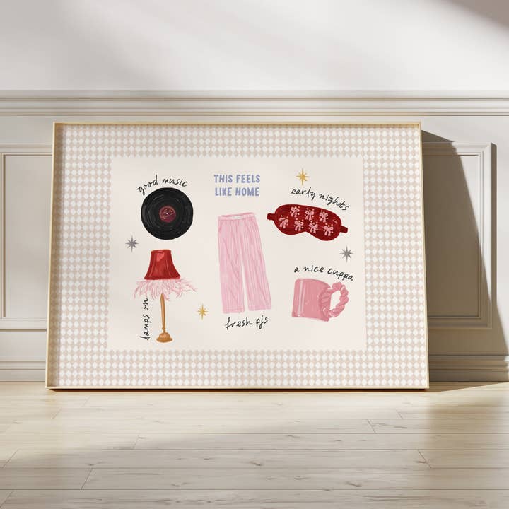 Dette føles som hjemme landskabsprint for engroshandel hos Moonshine Prints