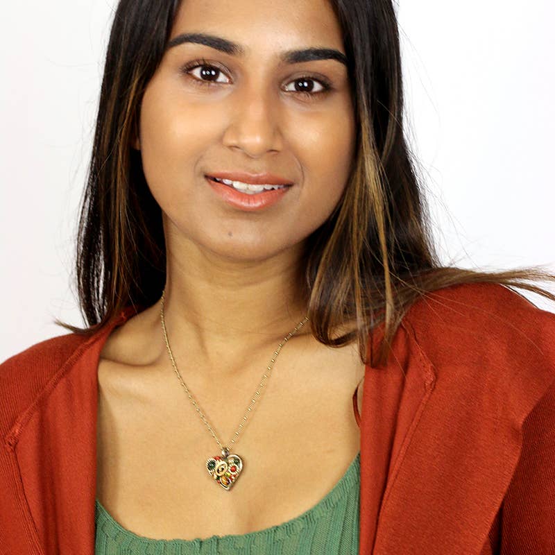 Michal Golan Jewelry - Wholesale Pendant/Charm Necklace - Evergreen Heart Necklace2