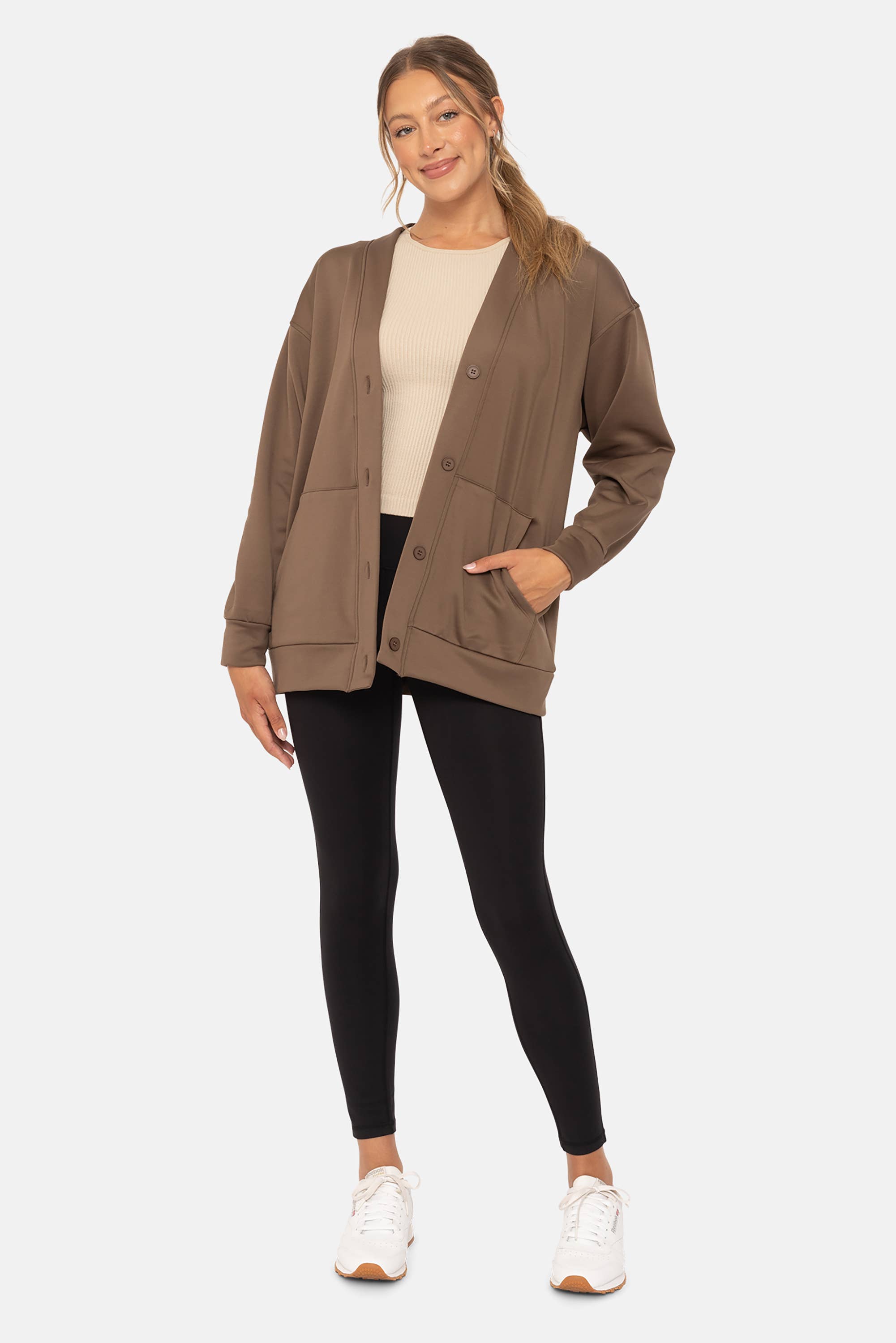 Mono B – wholesale Cardigan – Women’s – Elevated Button Down Cardigan9