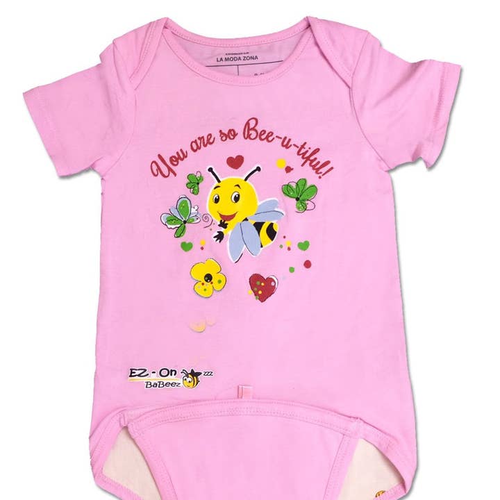Ez-on BaBeez™ - Lente en zomer - Bee-u-tiful in roze - Baby voor wholesale door EZ-On BaBeez
