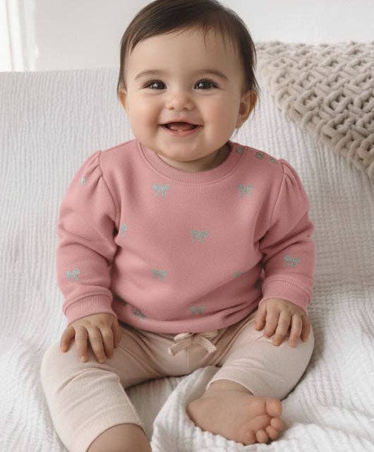 Zephyr Ballerina Baby Sweater Bow | Zephyr voor groothandel op Faire2