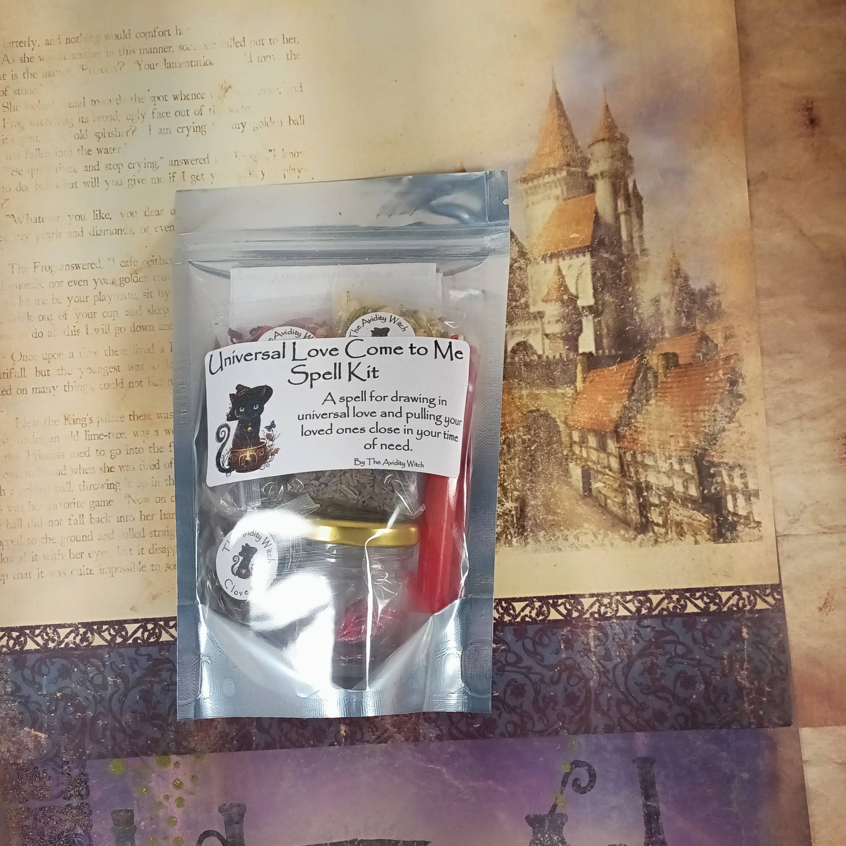 The Avidity Witch - Wholesale Meditation Supplies - Universal Love Come to Me Spell Kit22