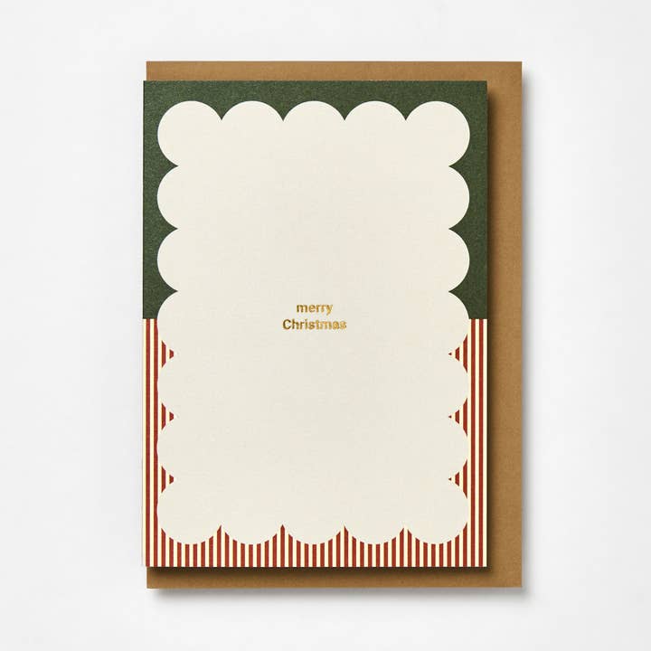 Peppermint Stripe Merry Christmas for wholesale by Kinshipped