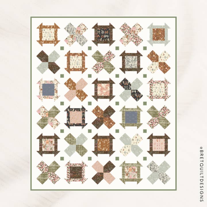 Bare Roots Quilt Pattern for wholesale by Bre T Quilt Designs