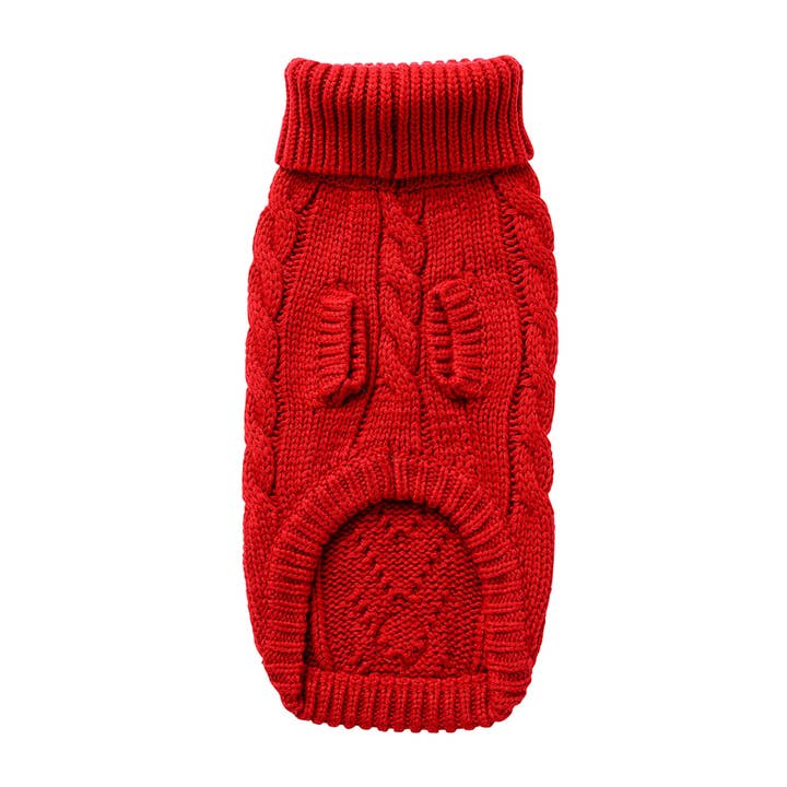 GF Pet - Wholesale Pet Sweater - Dog - GF Pet Chalet Dog Sweater - Red2