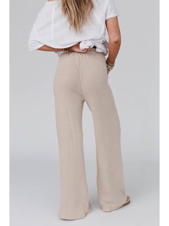 Three Bird Nest - Wholesale Pants - Women's - Relaxing Robin Wide Leg Pant - New Taupe